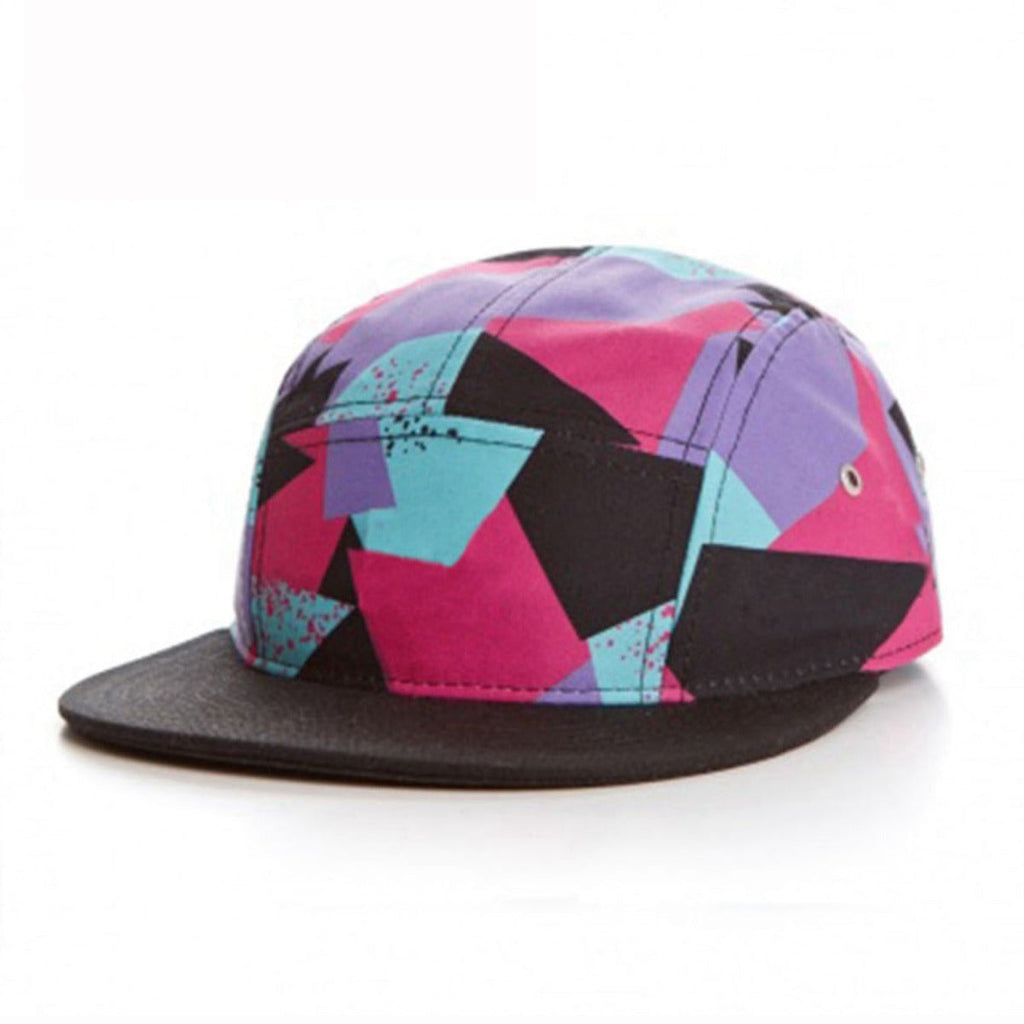 Trendy flat brimmed snapback hats colorful adjustable sun hat