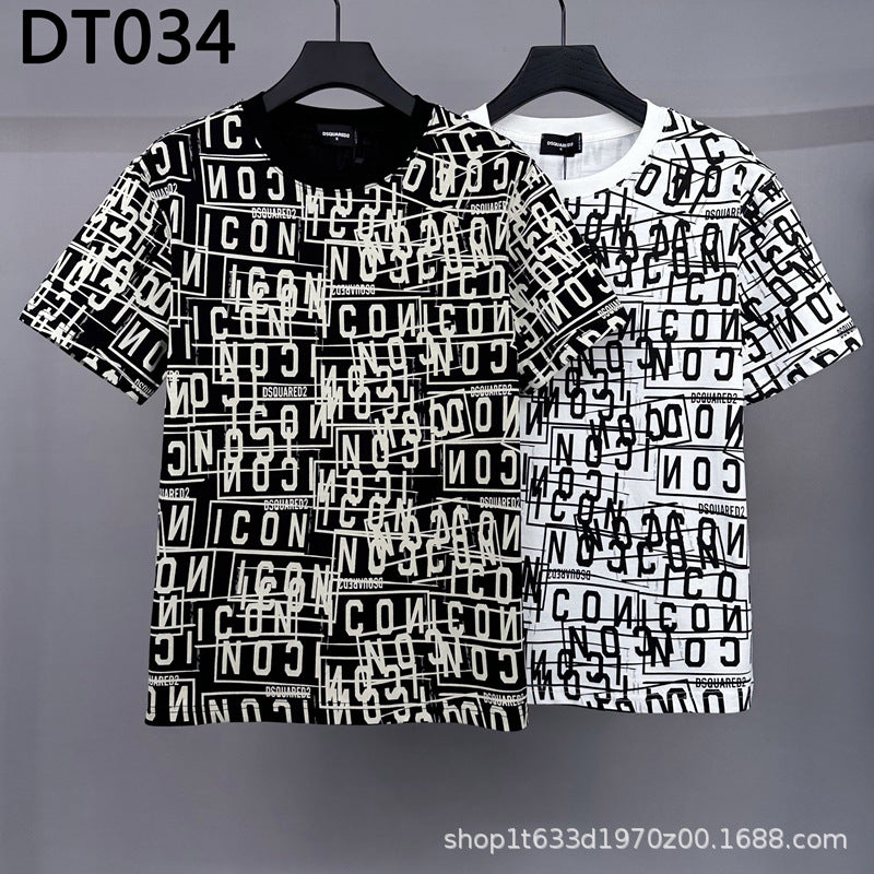 The DSQ2 T Shirt is fully printed with the new dragon pattern
