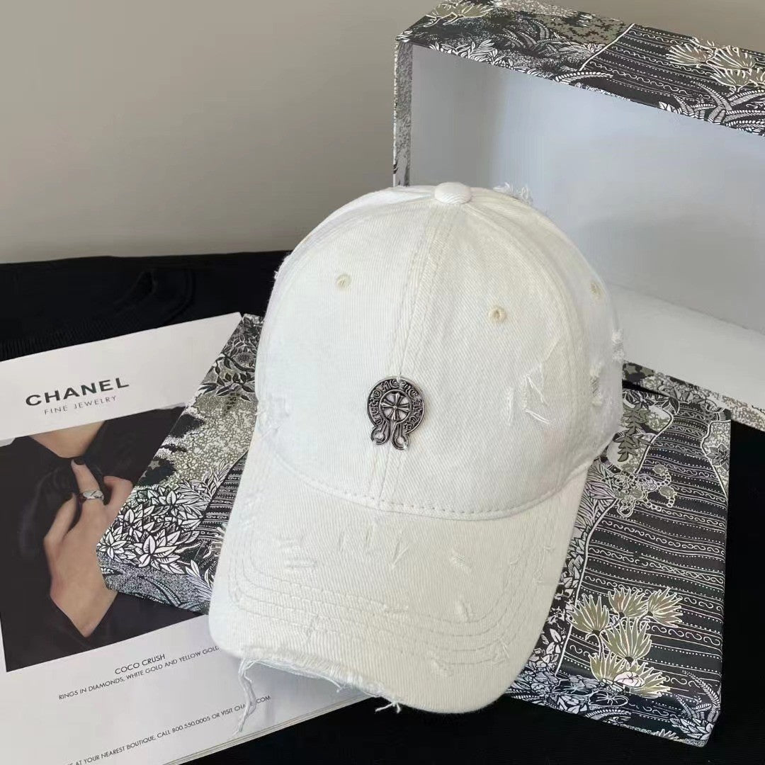 Chh Chrome Heart Hat Female Hip Hop Sun Hat Trendy Brand