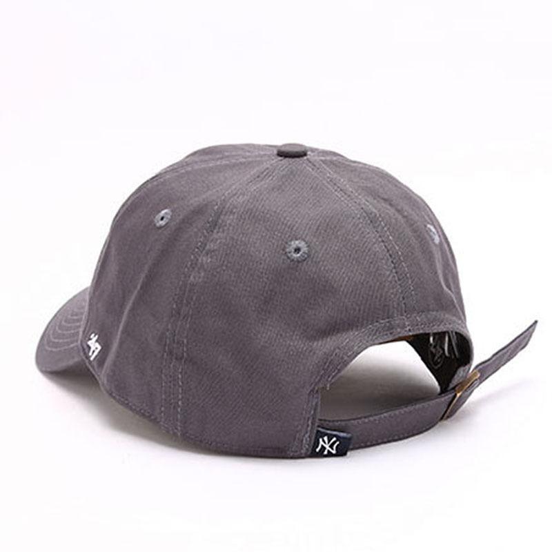 Dodgers and Yankees Baseball Cap 47brand Baseball Cap Female Summer La Embroidered NY Peaked Cap Male Gray