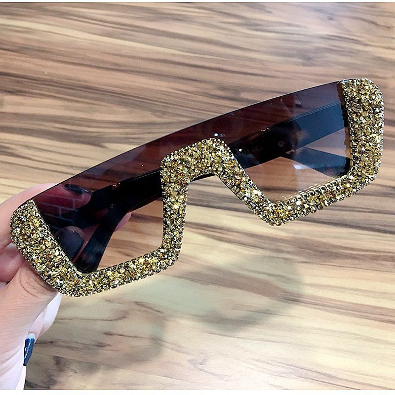Trendy punk glasses retro sunshade