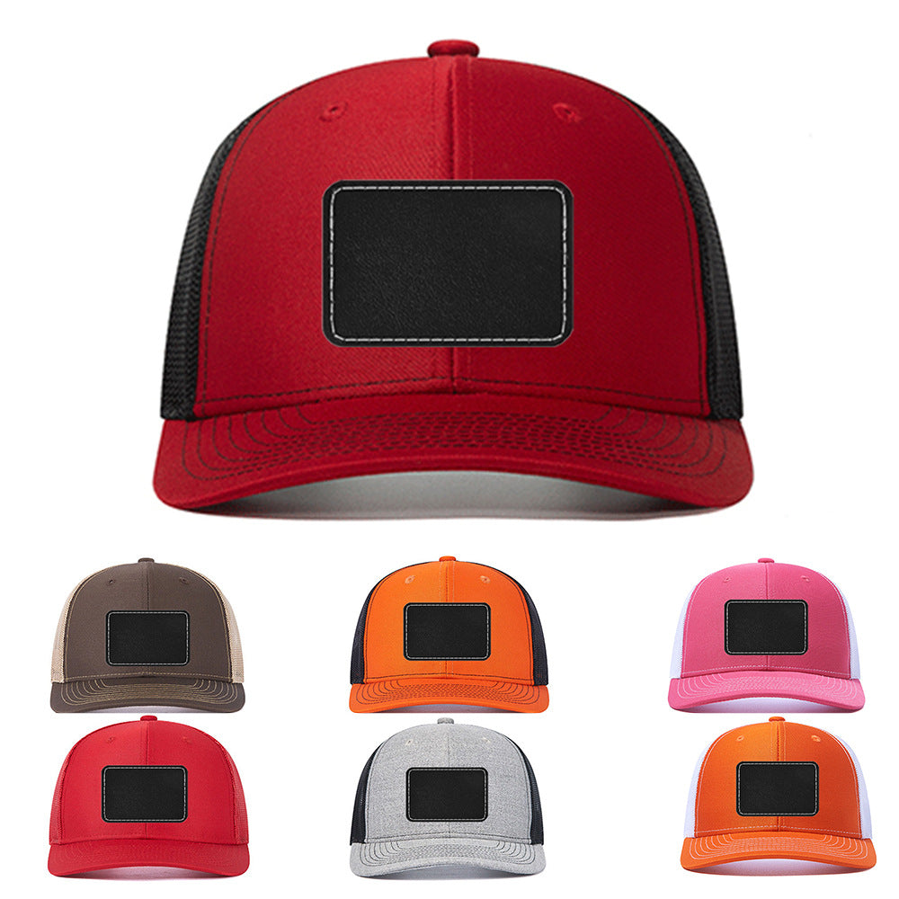 Trendy flat brimmed snapback hats breathable sunshade
