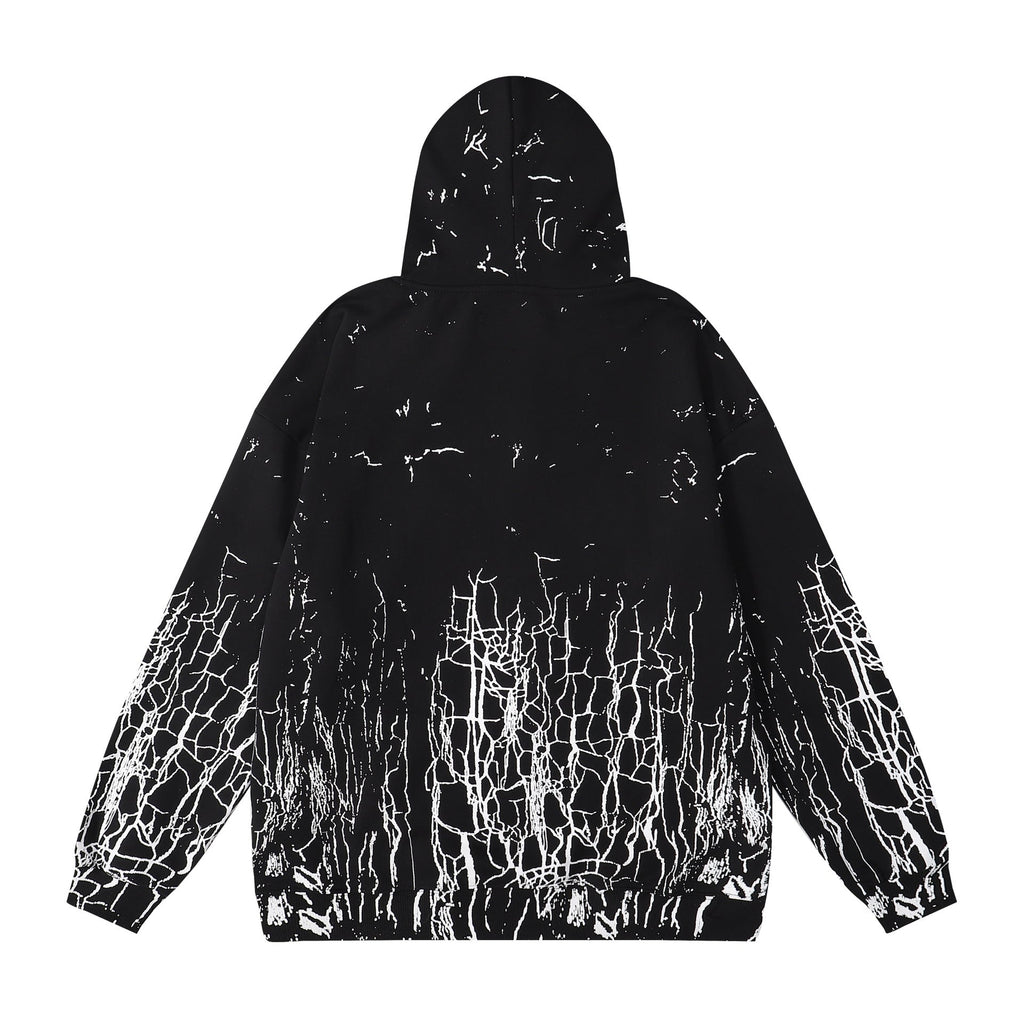 Amiri Hoodie AMI Ripped logo print hooded sweater