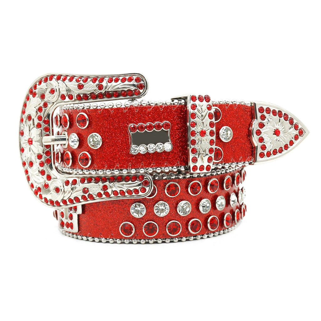 Hip-hop punk rhinestone belt flash diamond wide belt
