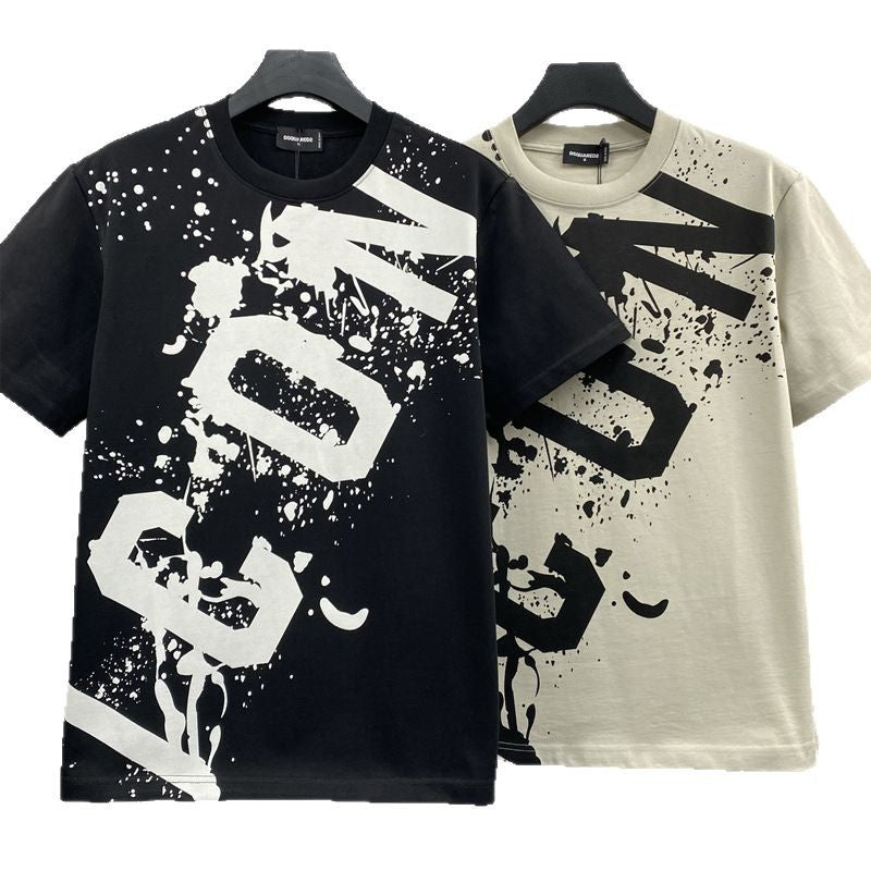 DSQ2 T Shirts Graffiti ICON Printing