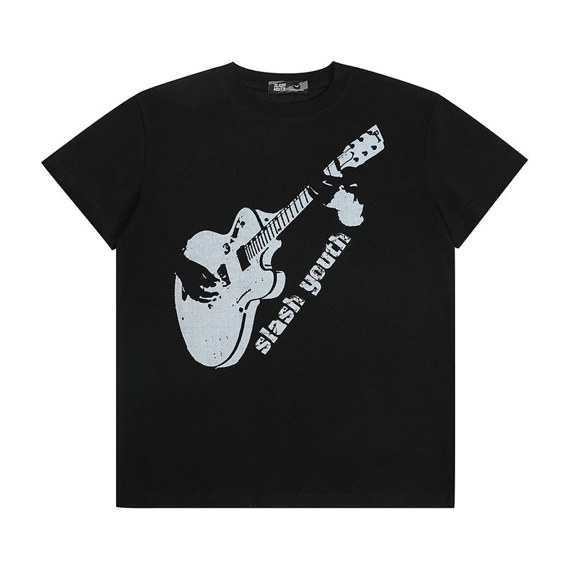 High-quality pure cotton T-shirt with small fly sleeves and slim shoulders