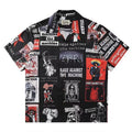 GUILTYPARTIES TIGER Shirts poster pattern, Cuban collar Hawaiian casual short-sleeved shirt for men and women