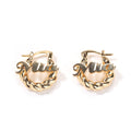 Earrings Fashion Creative Custom Earrings Word Up Alphabet Pieces