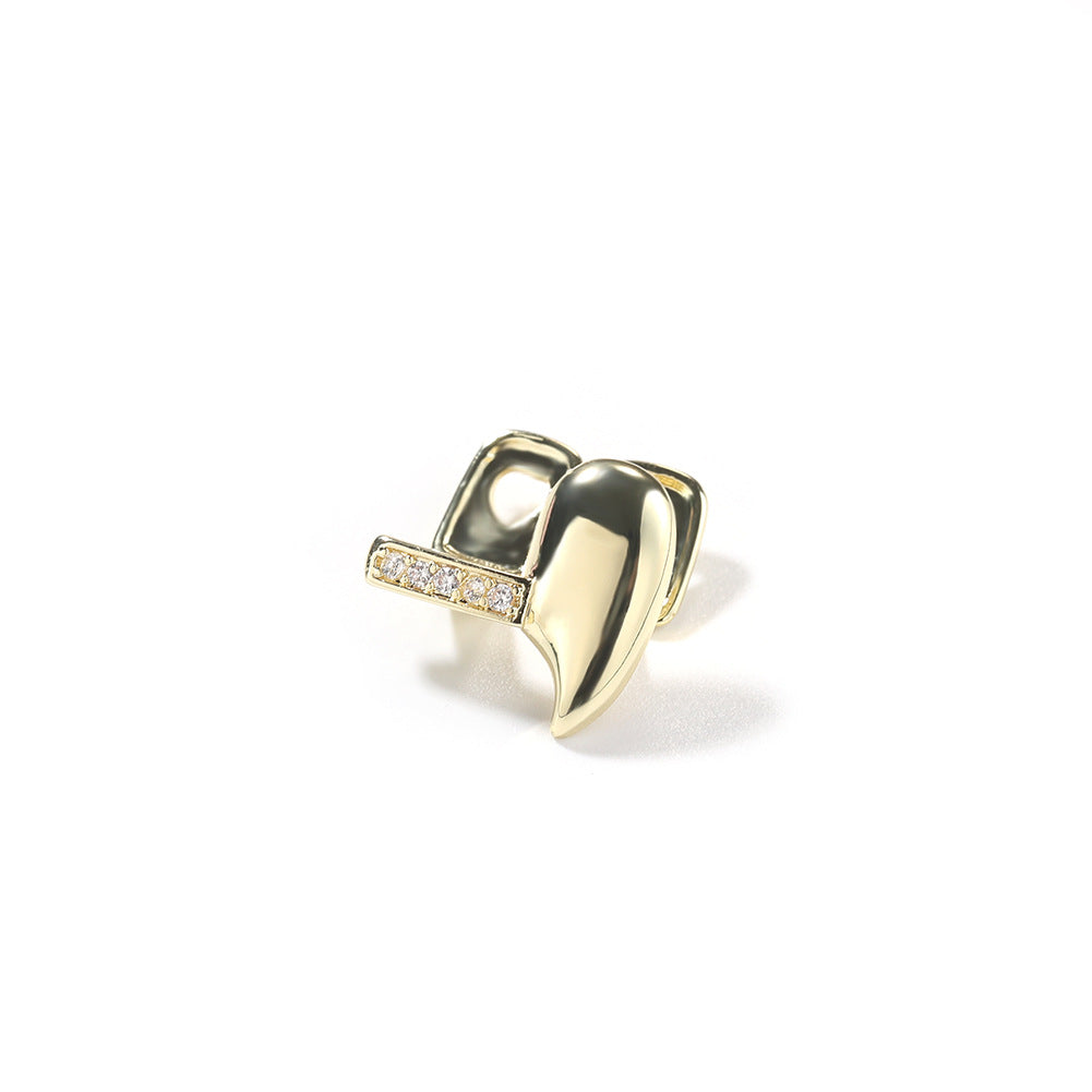 Grillz hiphop Fangs Gold Braces Diamond Accessories Braces Spectrum