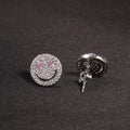Earrings Rhinestone ¡®Smile¡¯ Earrings 925 Silver Earrings St. Valentine's Spectrum