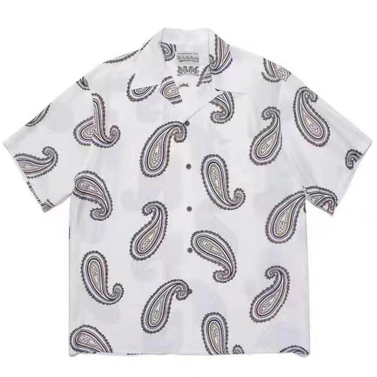 GUILTYPARTIES TIGER Shirts/Cashew flower, heaven Beijing rap Hawaiian short-sleeved shirt