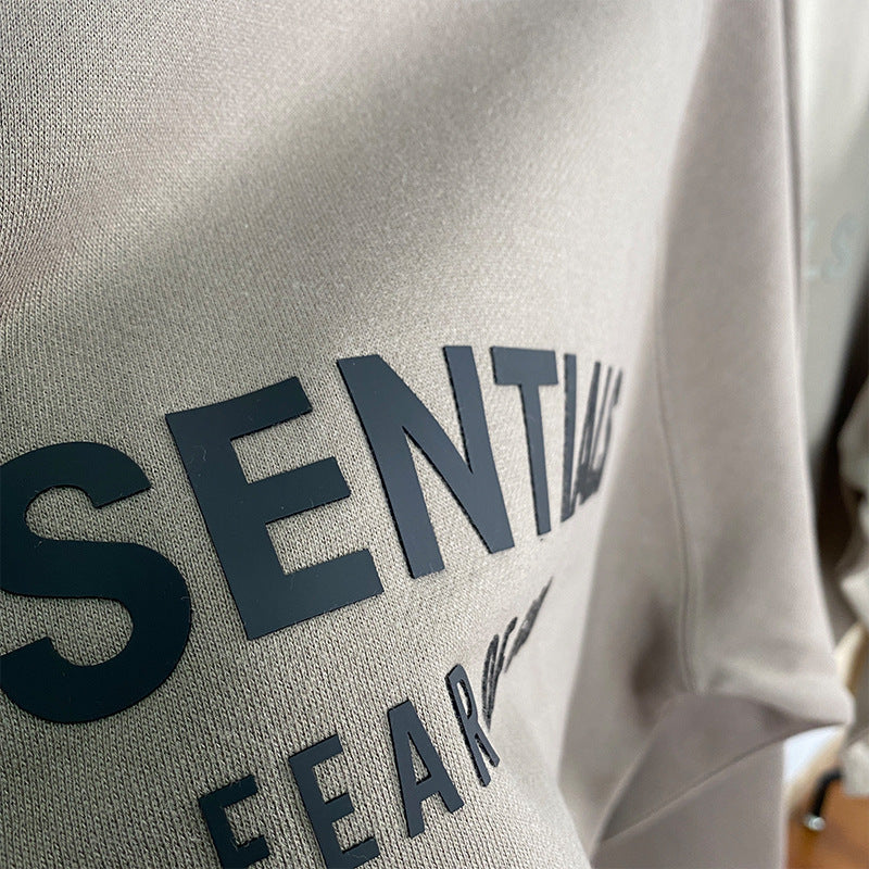 Fog Essentials Sweatshirt Unisex Offset Logo Loose Fleece Sweater