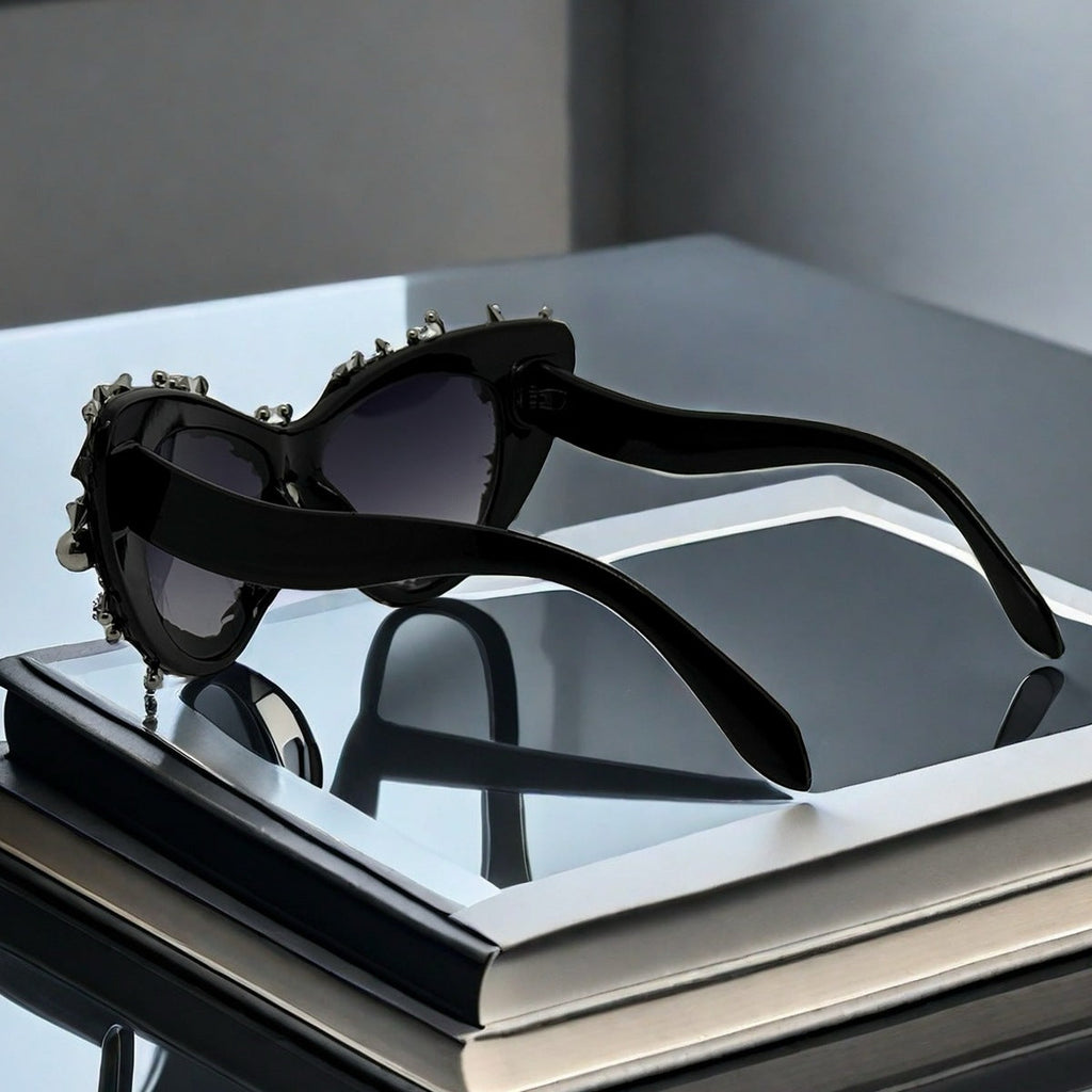Trendy punk glasses cat eyes