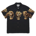 GUILTYPARTIES TIGER Shirts 21AW 56 TATTOO Tattoo, Skull Hawaiian Short Sleeve Shirt Men