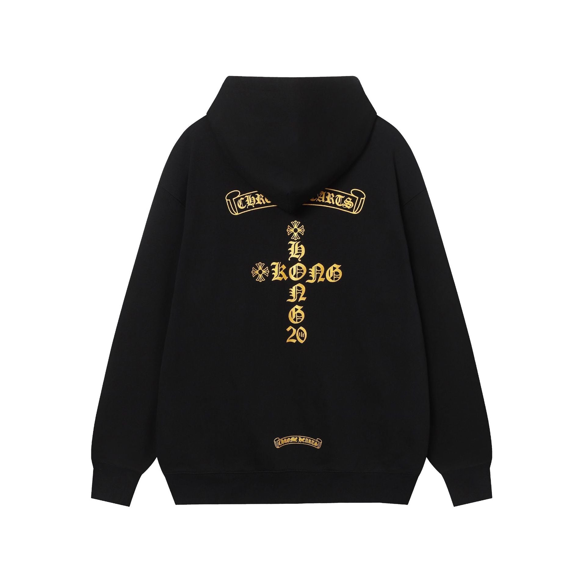 Amirii Heart Hoodie Autumn and winter men and women CH Sanskrit cross full back logo