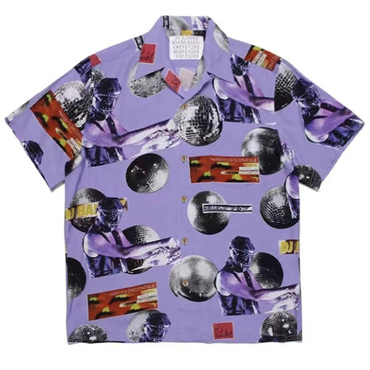 GUILTYPARTIES TIGER Shirts DJ Harvey 20ss Joint 30th Anniversary Tour Hawaii Short Sleeve Shirt Men