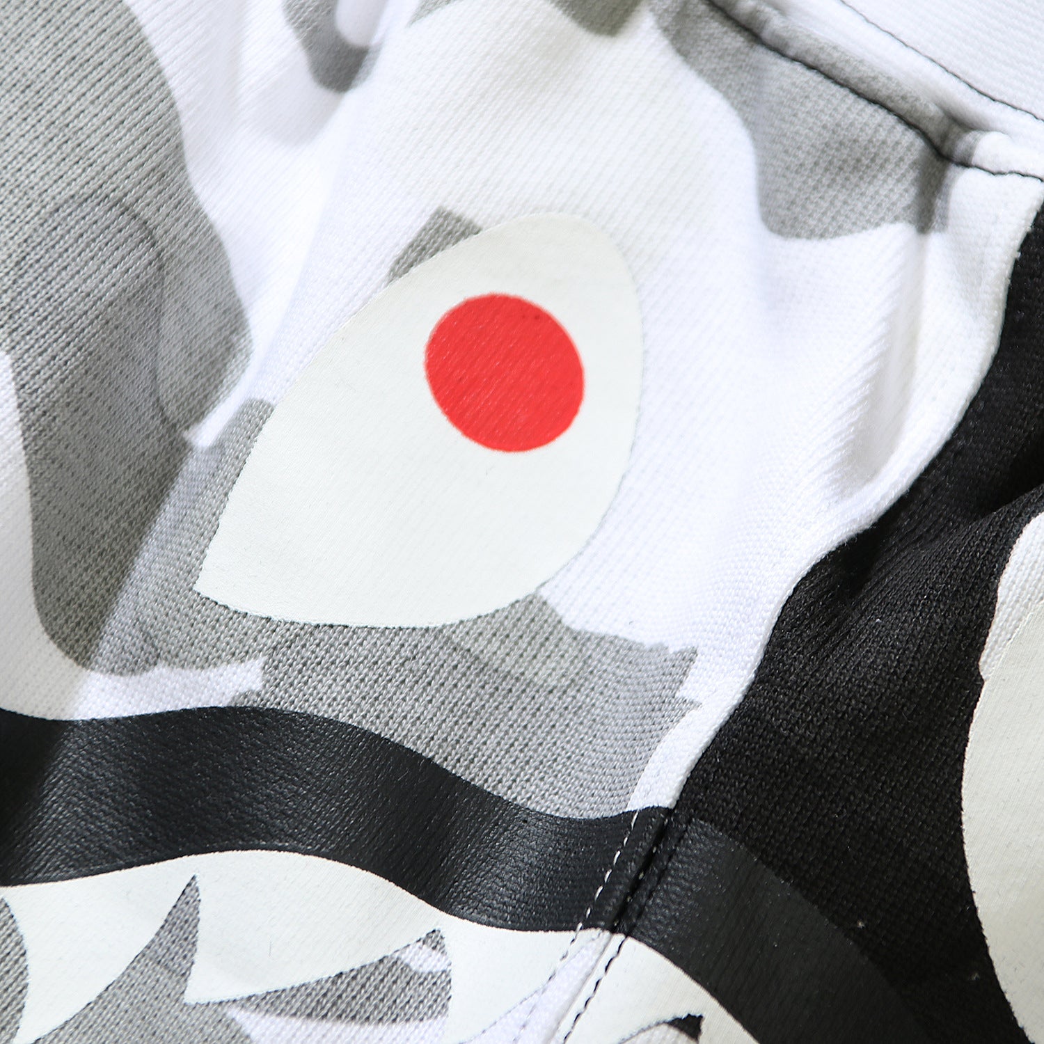 Bathing ape Bape Shorts Yin Yang luminous shark five-point pants straight beach pants