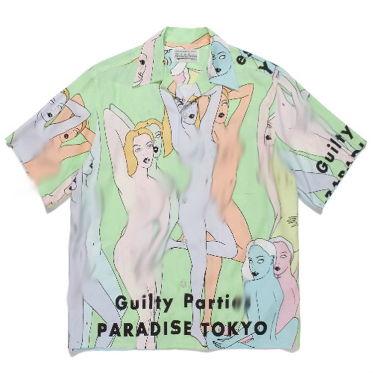 GUILTYPARTIES TIGER Shirts Exclusive Body Art, Naked Women Heaven Tokyo, Hawaii Short Sleeve Shirt