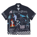 GUILTYPARTIES TIGER Shirts 24ss World Peace Series Theme, Hawaiian Short Sleeve Shirt Men