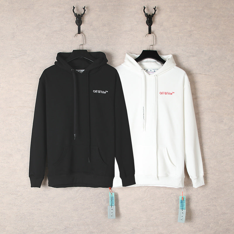 OW hoodie Autumn/Winter Letter Arrow Pattern