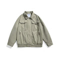 Unisex Jacket Spring and Autumn Retro Lapels Jacket Overalls