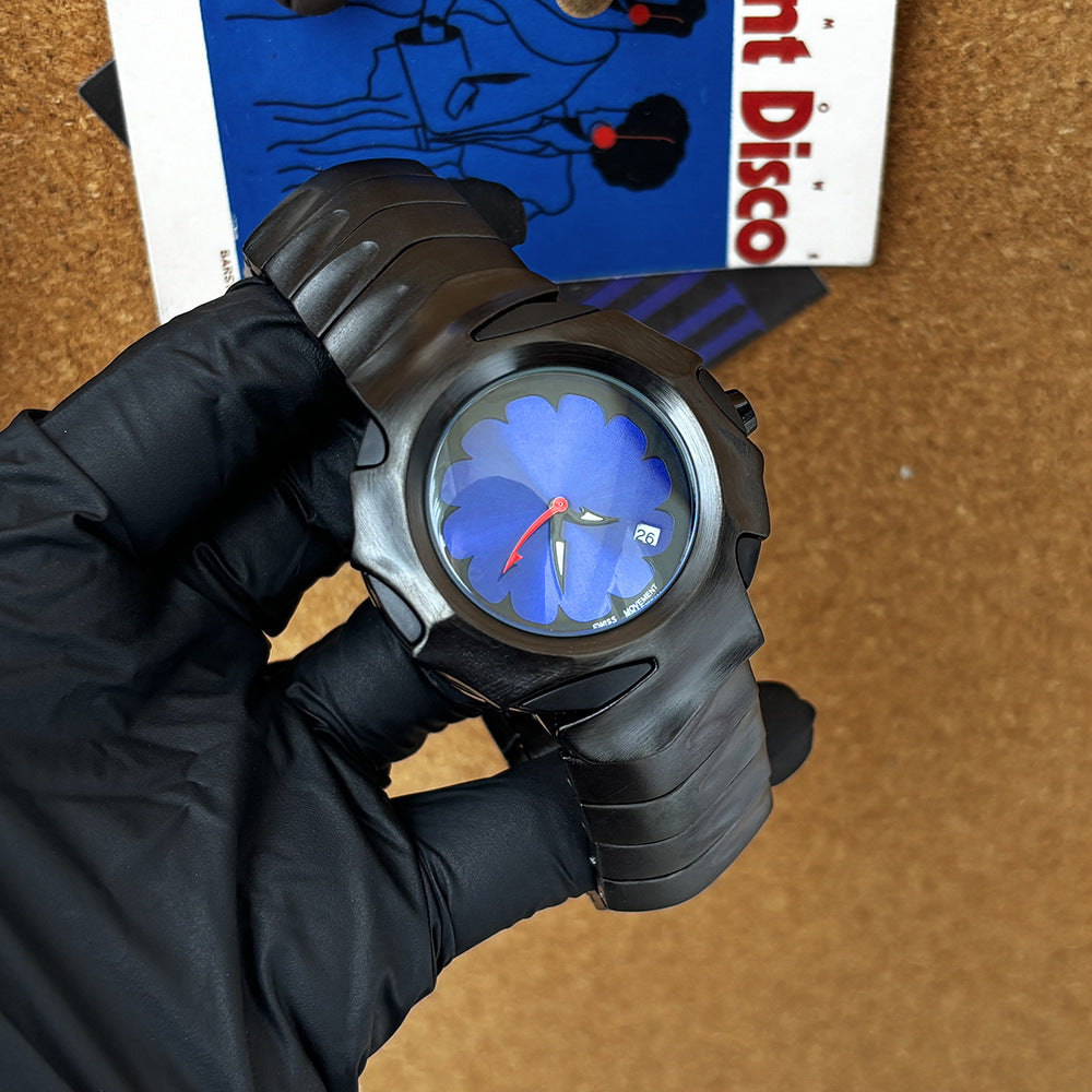 Men's watches y2k special-shaped blade design men's waterproof