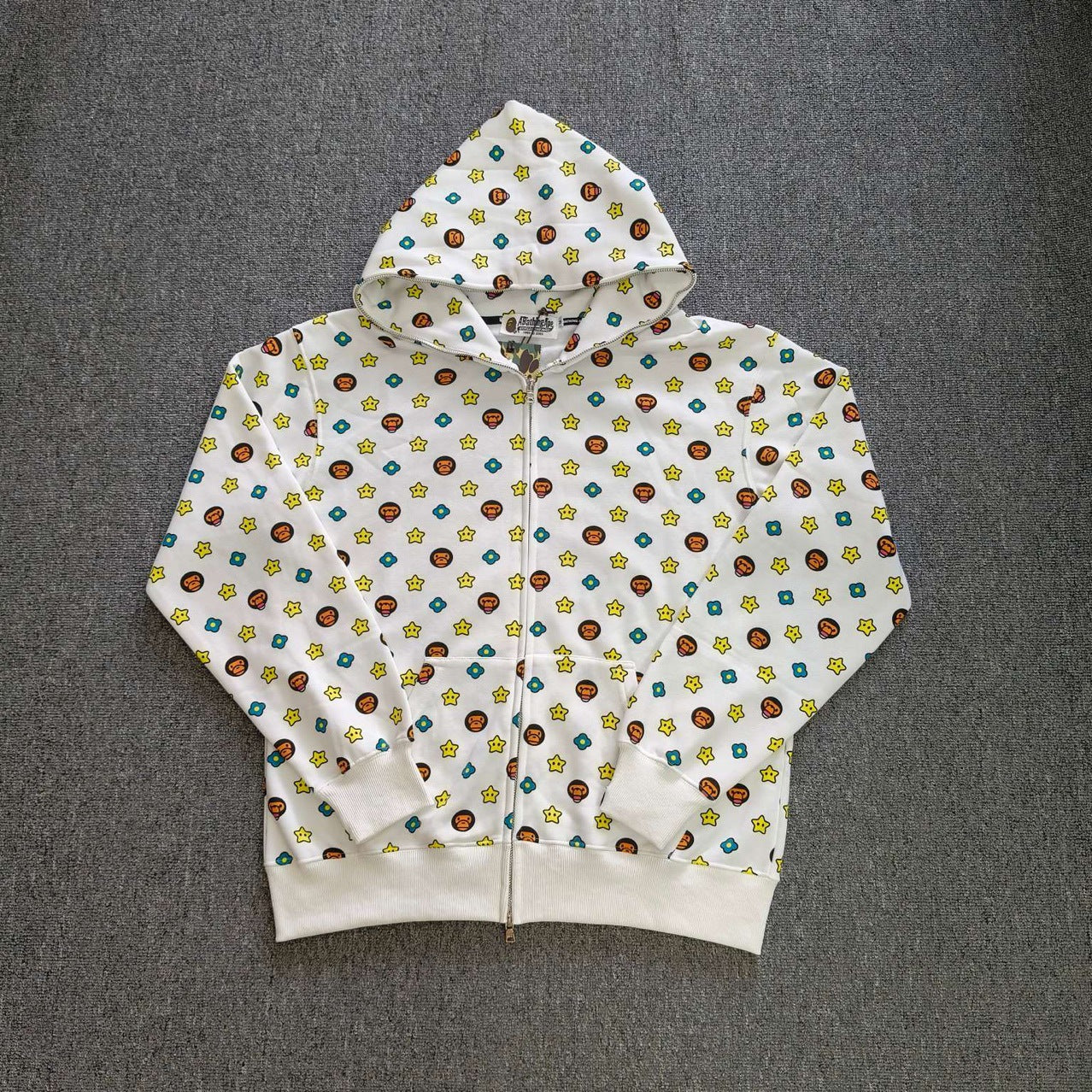 Bathing ape hoode bape co-branded milo all-print casual