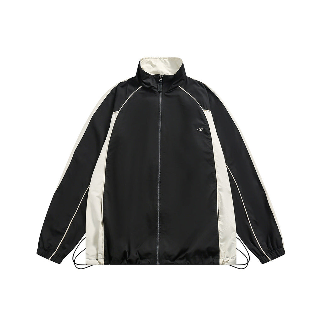 Unisex Jacket Casual Retro Sports Jacket Spring and Autumn Loose Lapel Jacket