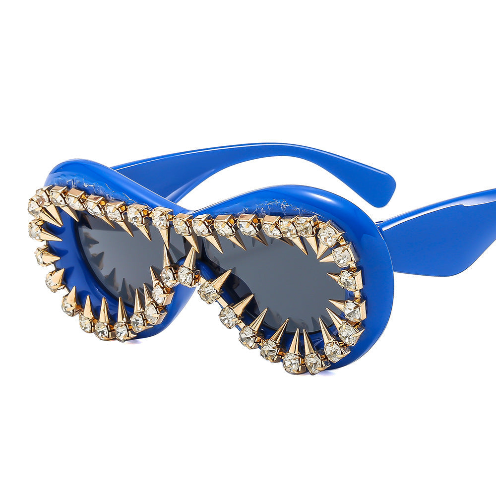 Trendy punk glasses one piece
