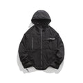 Unisex Jacket Windproof Shell Jacket Jacket Men's and Women's Loose Casual Mechanical Style Hooded Jacket