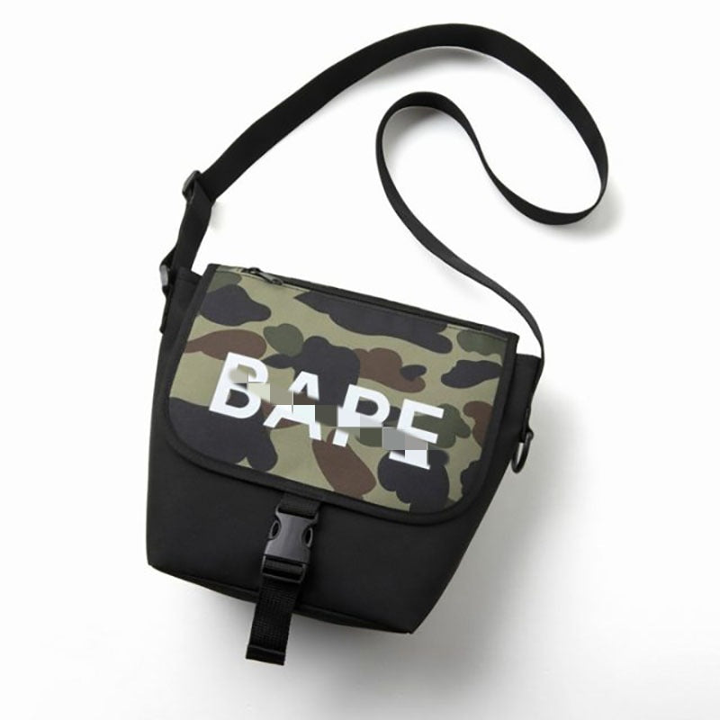 Bathing Ape Bape Bag ape head camouflage buckle tote bag