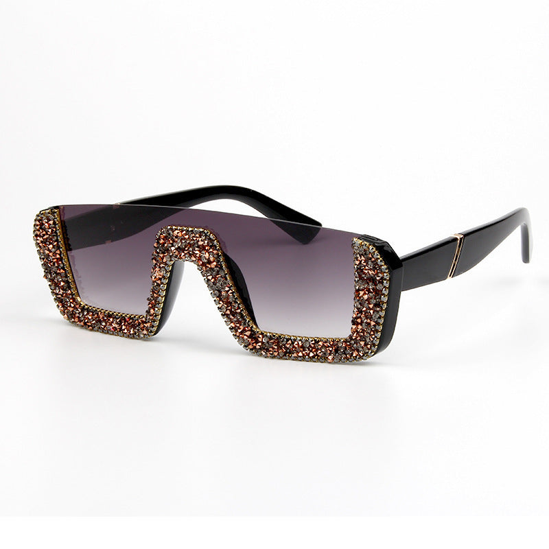 Trendy punk glasses retro sunshade