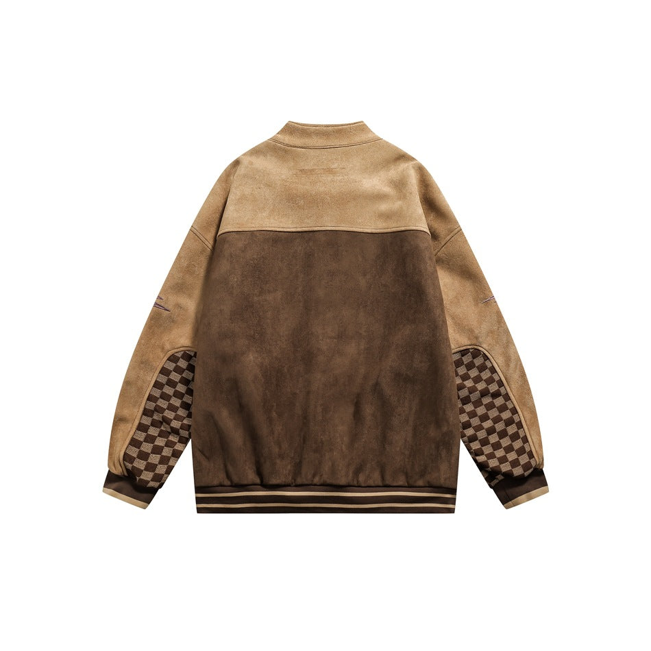 Unisex Jacket Vintage Loose Lapel Motorcycle Jacket