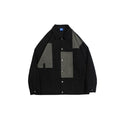 Unisex Jacket Retro Washed Stitching Patch Jacket Men's and Women's Loose Spring and Autumn Overalls