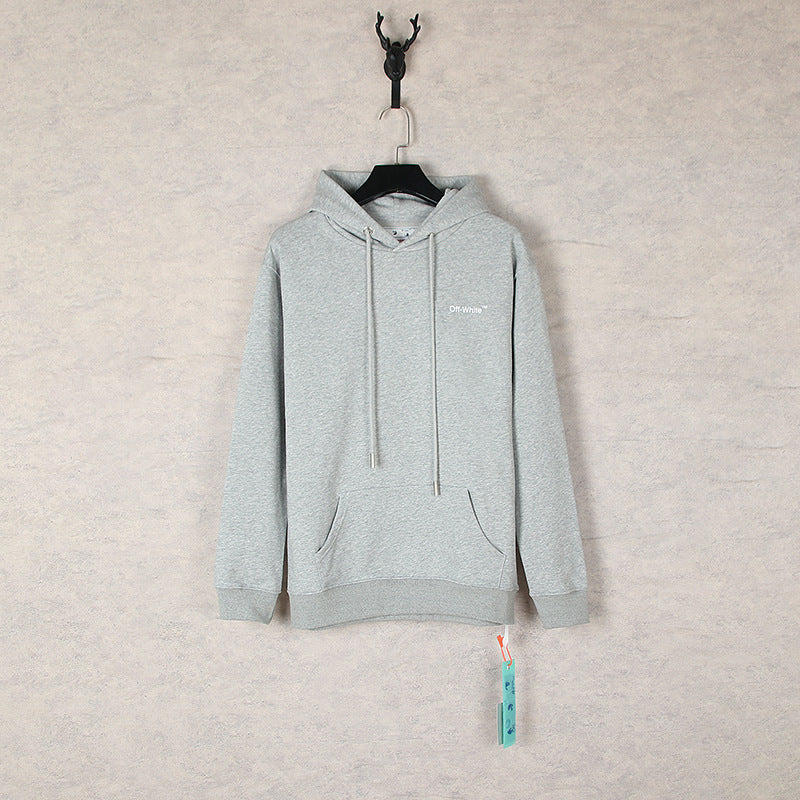 OW  hoodie EKG arrow pattern hooded