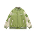 Unisex Jacket Loose Baseball Clothing Jacket Men's and Women's Retro Embroidered Baseball Uniform Coat