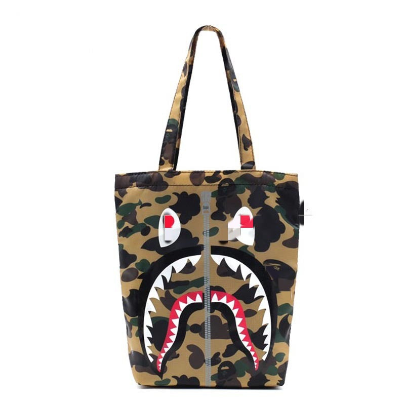 Bathing Ape Bape Bag Ape Shark Monster Camouflage Tote Bag