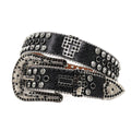 Hip-hop punk rhinestone belt punk rock wide waist belt