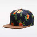 Trendy flat brimmed snapback hats breathable adjustable sunshade
