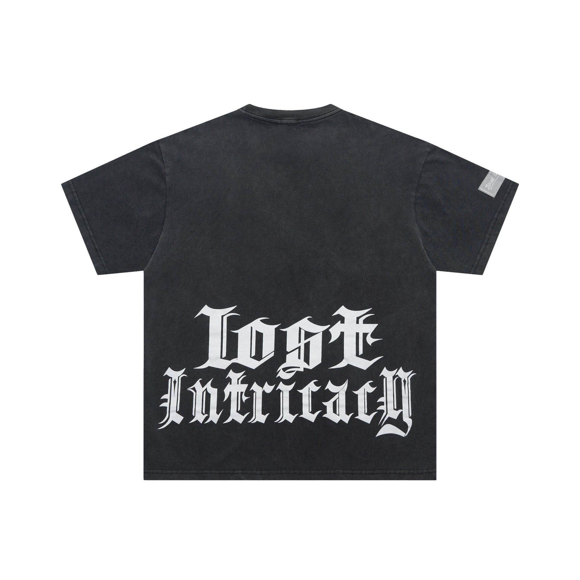 Lost Intricacy T-Shirt Skull Wash Casual Short Sleeve T-Shirt