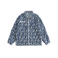 Unisex Jacket Retro Workwear Denim Jacket Loose Spring and Autumn Coat