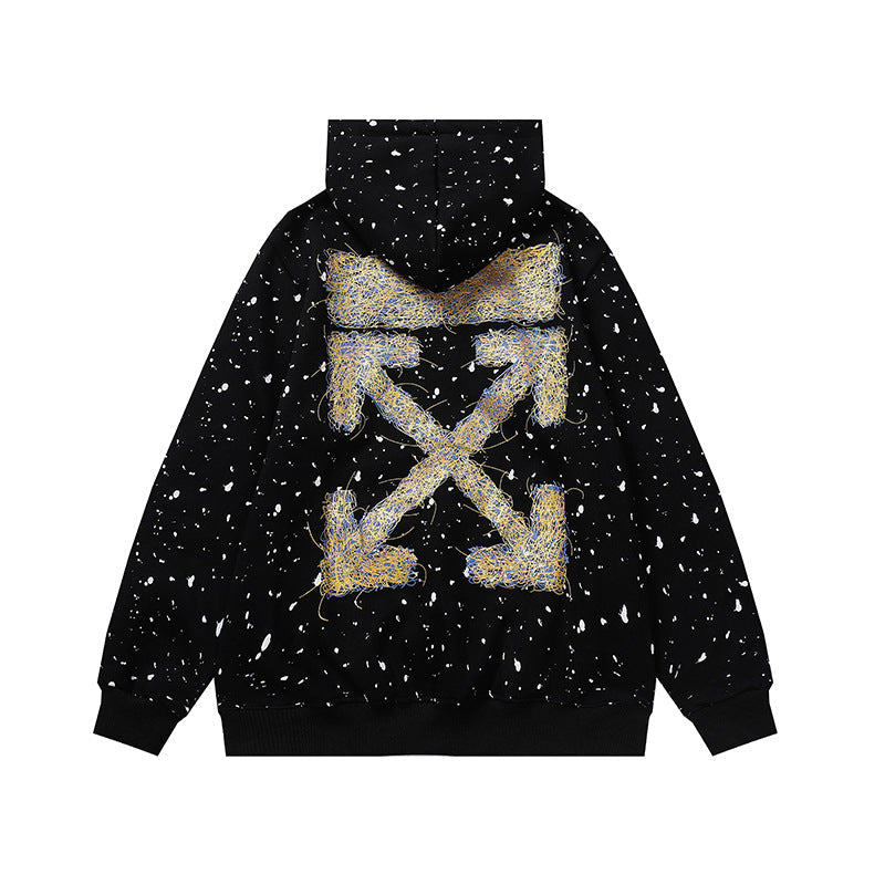 OW  hoodie line Arrow print Sleeve Hood