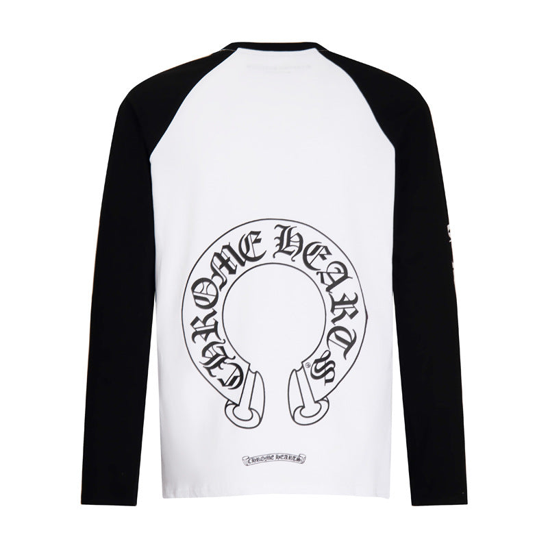 CHH  Heart Long Sleeve Shirt Unisex Fashion Loose Long Sleeve Shirt