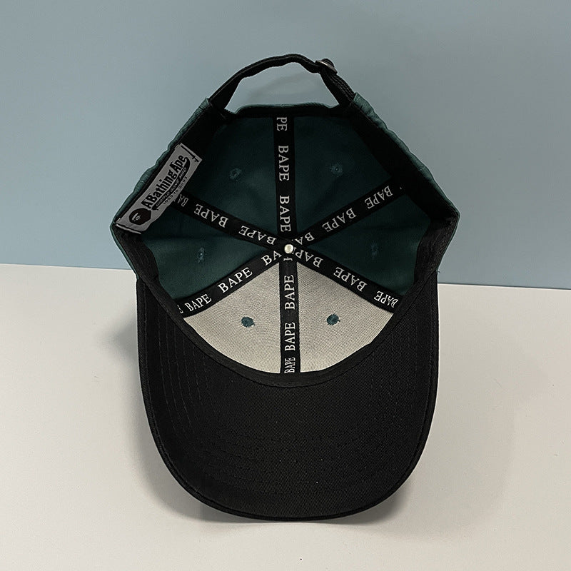 Bathing Ape Bape Hat Trendy brand ape head hat Sunshade sunscreen baseball cap Men's and women's simple cap