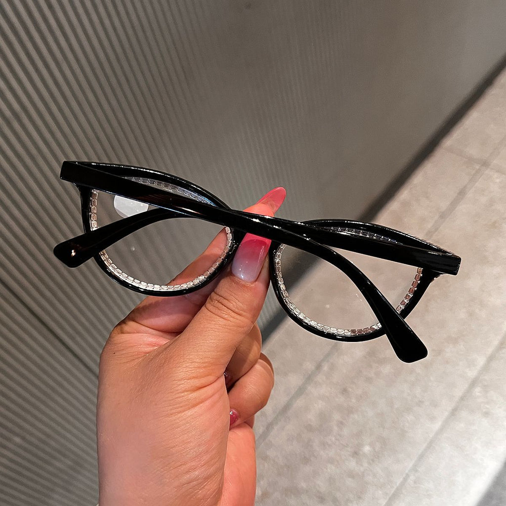 Trendy punk glasses anti-blue light retro cat eyes