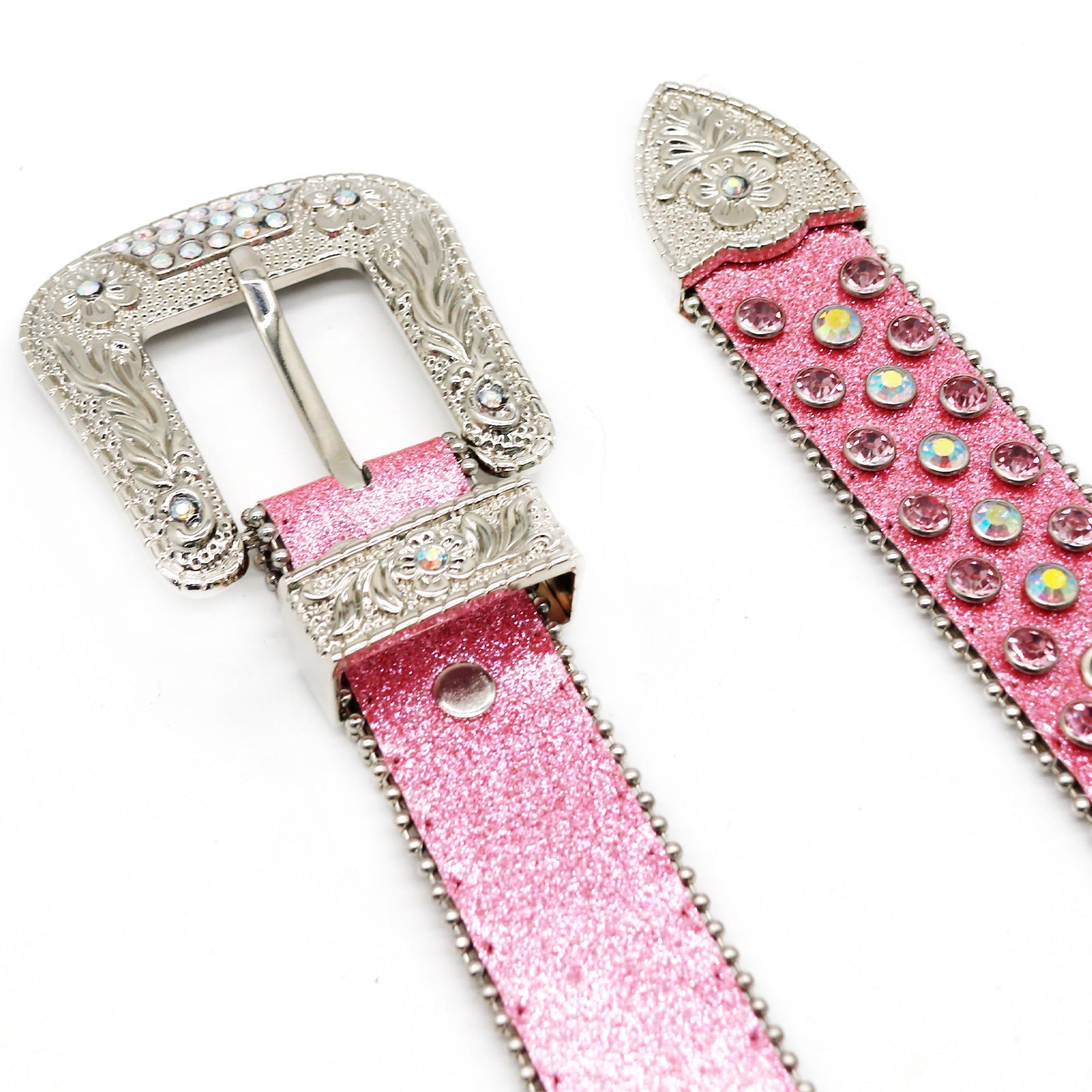 Hip-hop punk rhinestone belt punkletter accessories
