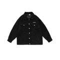 Unisex Jacket Retro Lapels Jacket Men and Women Couple Baggy Coat