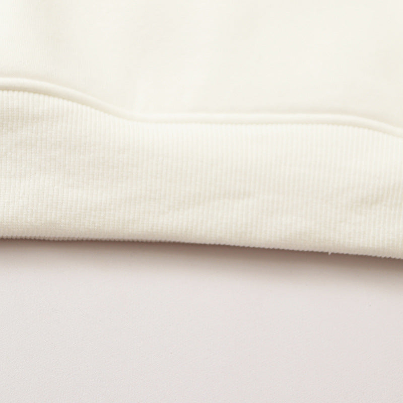 OW hoodie with a fleece hood with a palm globe arrow pattern