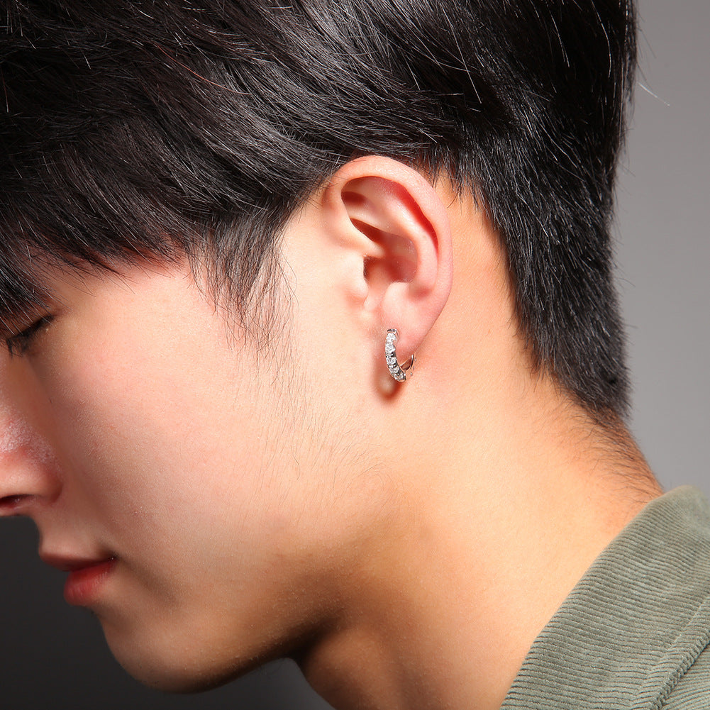 Earrings Zircon Earrings Spectrum rapper Spectrum