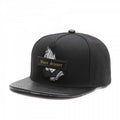 Trendy flat brimmed snapback hats sinner cap black prayer